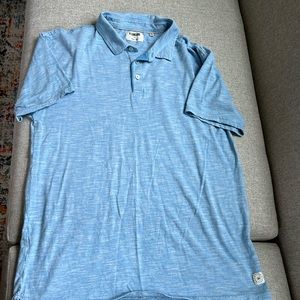 Mens Linksoul gold polo size XL light blue